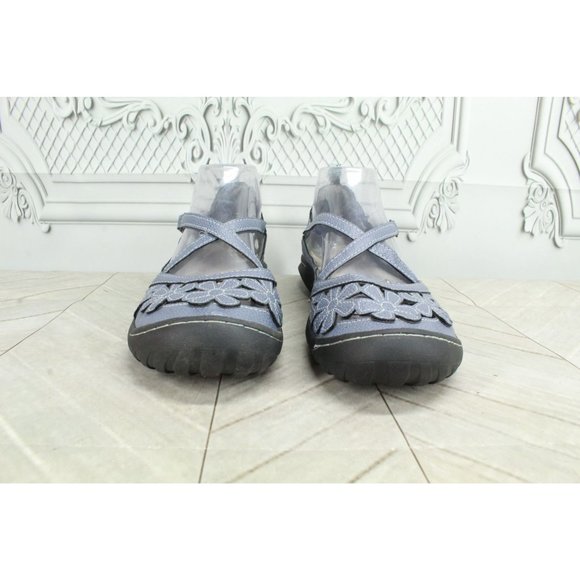 JBU by Jambu Rosie Blue Crisscross Adjustable Strap Mary Jane Flat Shoes 9 M - Picture 4 of 9